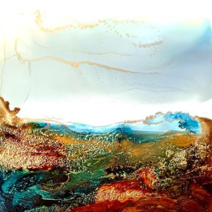 Painting Bronze age 2031 by Depaire Silvia | Painting Abstract Acrylic Landscapes, Marine, Minimalist