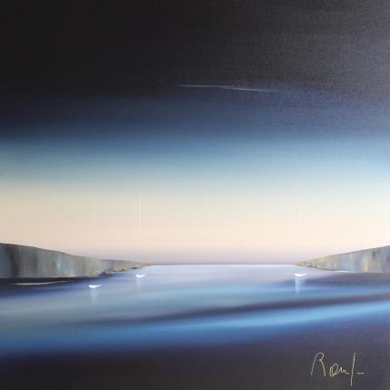 Painting Evasion marine 69 by Roussel Marie-Ange et Fanny | Painting Figurative Oil Marine, Minimalist