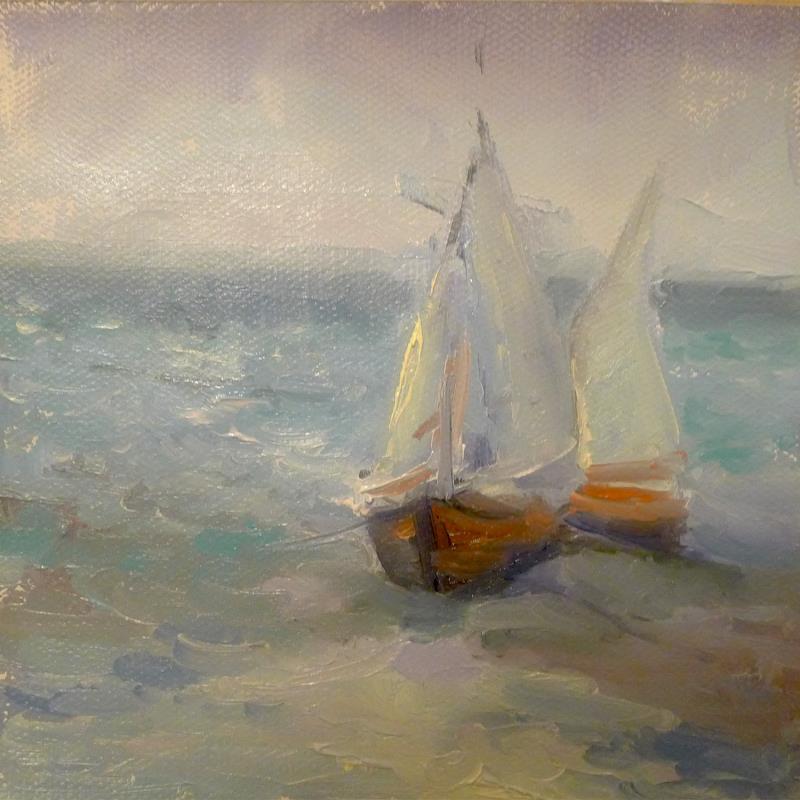Peinture F1009 Brise Marine par Malynovska Iryna | Tableau Impressionnisme Nature Huile