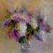 Painting F3011 Reflets de Lilas dans un Vase Transparent by Malynovska Iryna | Painting Impressionism Still-life Oil