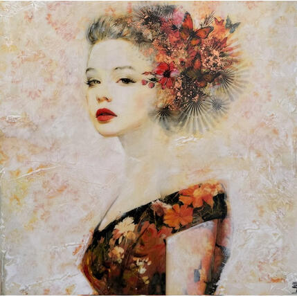 Painting Marta II by Bofill Laura | Painting Figurative Acrylic, Resin Portrait