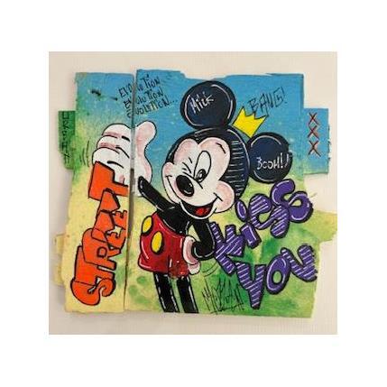 Peinture   MICK par Molla Nathalie  | Tableau Pop-art Acrylique, Bois, Posca Icones Pop