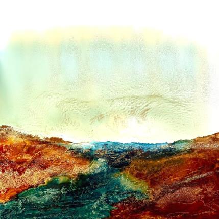 Painting 80x80 Bronze Age 1944 by Depaire Silvia | Painting Abstract Acrylic Landscapes, Marine, Minimalist