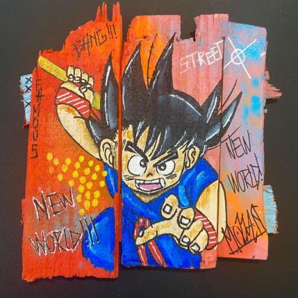 Painting BANG  by Molla Nathalie  | Painting Pop-art Acrylic, Posca, Wood Pop icons