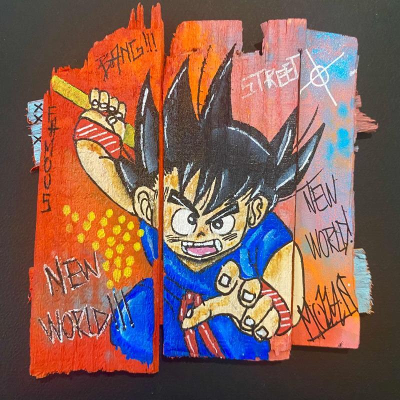 Peinture BANG  par Molla Nathalie  | Tableau Pop-art Icones Pop Bois Acrylique Posca