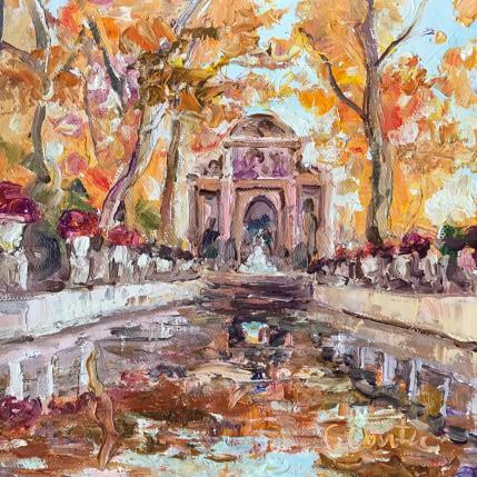 Painting La fontaine Medici en automne  by Dontu Grigore | Painting Figurative Oil Pop icons, Urban