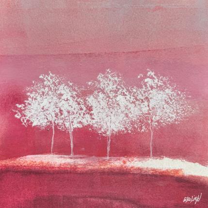 Peinture Paroles d'arbres par Escolier Odile | Tableau Figuratif Acrylique Nature, Paysages