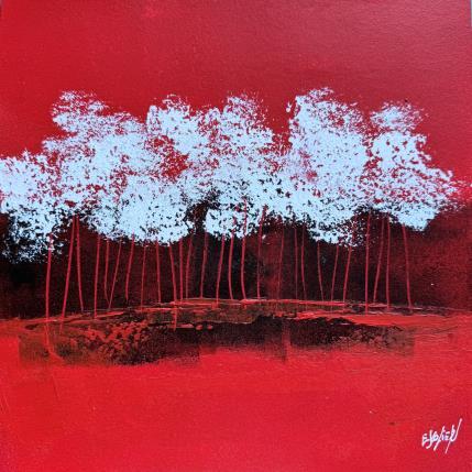 Peinture Sur le chemin par Escolier Odile | Tableau Figuratif Acrylique Nature, Paysages