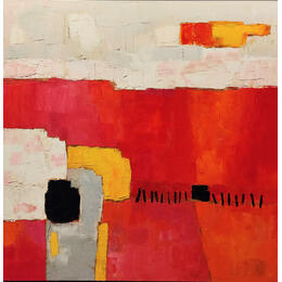 Gemälde Intense von Shelley | Gemälde Abstrakt Öl Minimalistisch