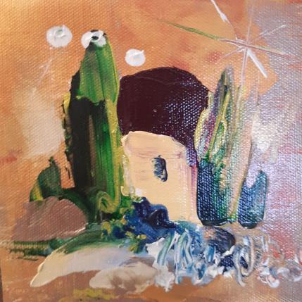 Painting Cabane dorée by Bastide d´Izard Armelle | Painting Abstract