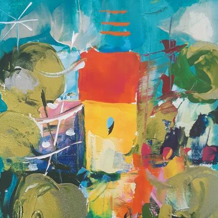 Painting Azur by Bastide d´Izard Armelle | Painting Abstract