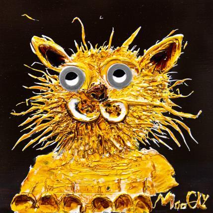 Peinture Rayonnus par Moogly | Tableau Art Singulier Acrylique, Pigments, Résine Animaux