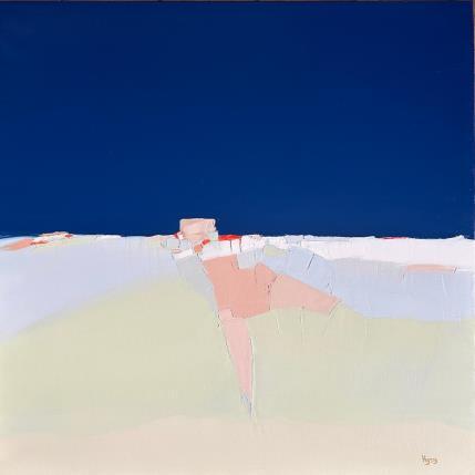 Peinture Douceur d'hiver par Hirson Sandrine  | Tableau Abstrait Huile Minimaliste, Nature, Paysages