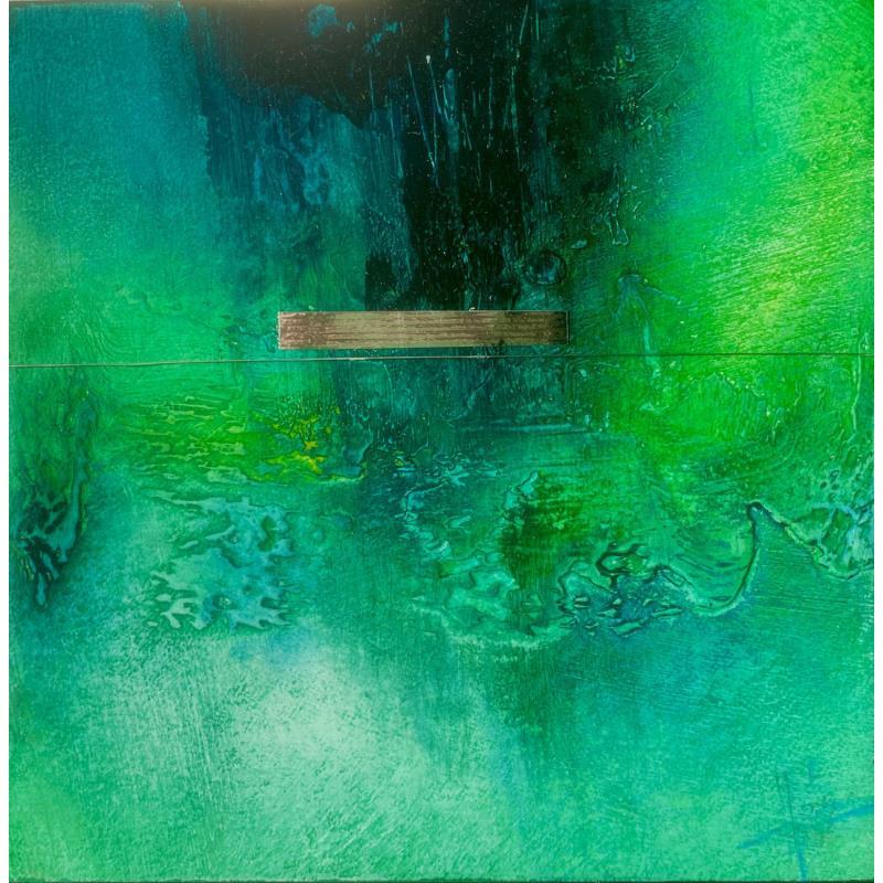 Painting Abstraction 3193 by Hévin Christian | Painting Abstract Minimalist Metal Oil Acrylic