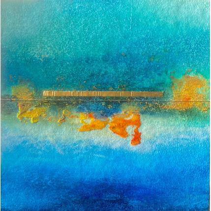 Peinture Abstraction 3192 par Hévin Christian | Tableau Abstrait Acrylique, Huile, Métal Minimaliste