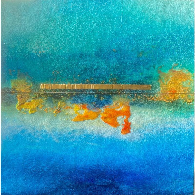 Painting Abstraction 3192 by Hévin Christian | Painting Abstract Minimalist Metal Oil Acrylic