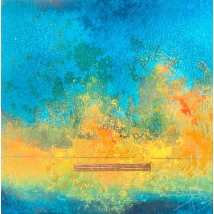 Peinture Abstraction 3202 par Hévin Christian | Tableau Abstrait Acrylique, Huile, Métal Minimaliste