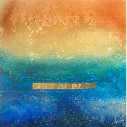 Peinture Abstraction 3185 par Hévin Christian | Tableau Abstrait Acrylique, Huile, Métal Minimaliste