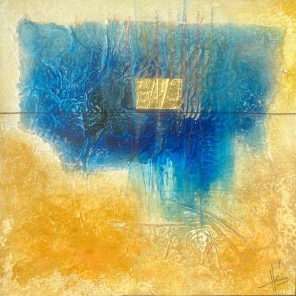 Peinture Abstraction 3187 par Hévin Christian | Tableau Abstrait Acrylique, Huile, Métal Minimaliste