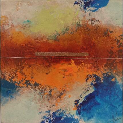 Peinture Abstraction 3773 par Hévin Christian | Tableau Abstrait Acrylique, Huile Minimaliste