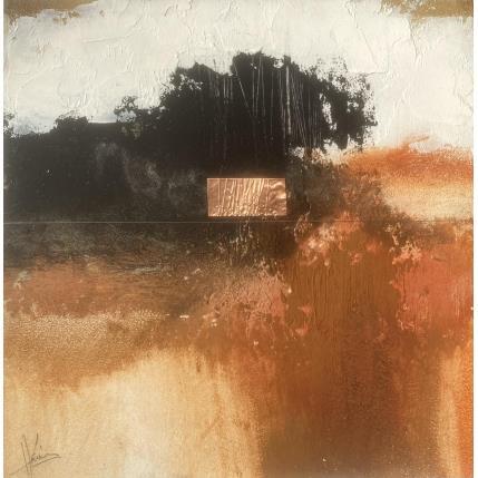 Peinture Abstraction 3176 par Hévin Christian | Tableau Abstrait Acrylique, Huile, Pastel Minimaliste