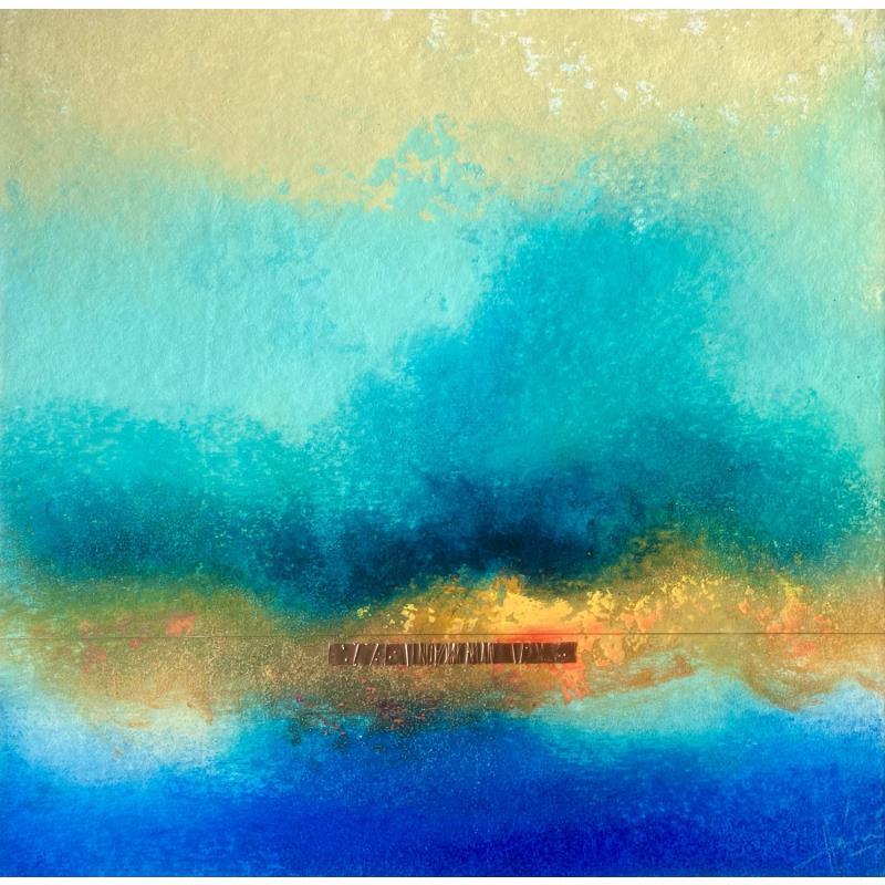 Painting Abstraction 3172 by Hévin Christian | Painting Abstract Minimalist Metal Oil Acrylic