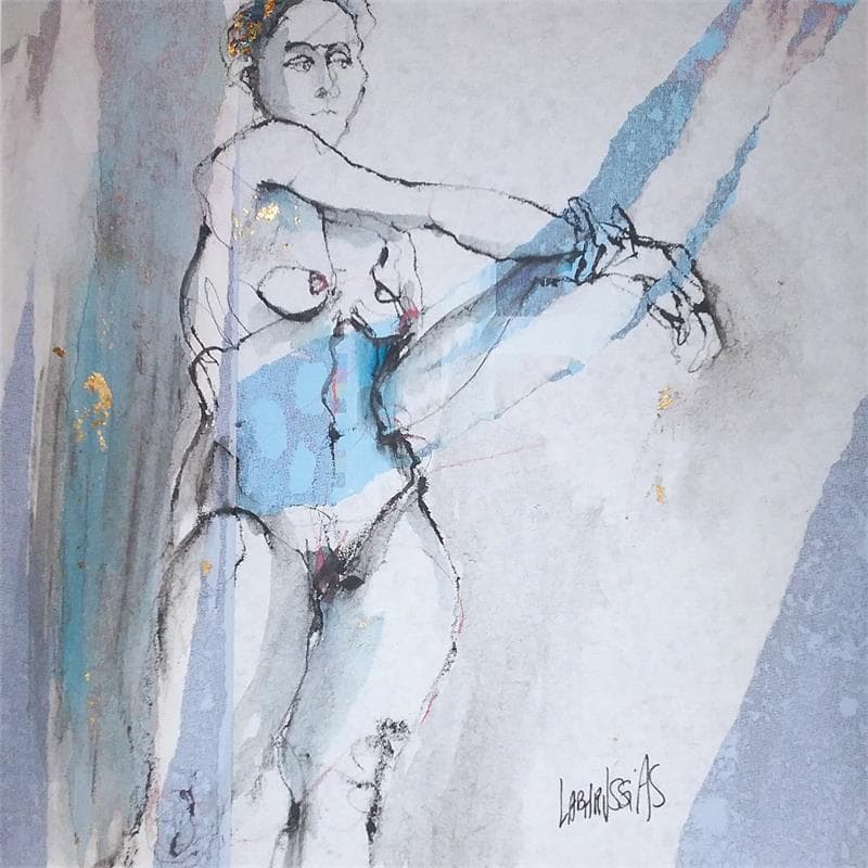Pintura Charlotte soutient son bras por Labarussias | Pintura Figurativo Desnudo
