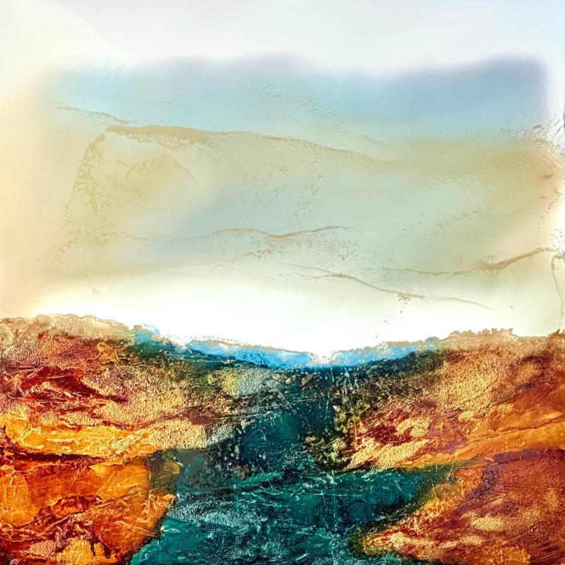 Peinture Bronze Age 1955 par Depaire Silvia | Tableau Abstrait Paysages Marine Minimaliste Acrylique