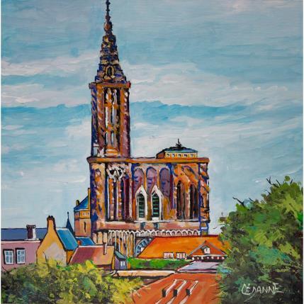 Painting Cathédrale Notre-Dame de Strasbourg (3) by Cédanne | Painting Figurative Oil Landscapes