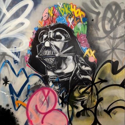 Painting Dark Vador, je suis ton père by Sufyr | Painting Street art Graffiti, Posca Pop icons