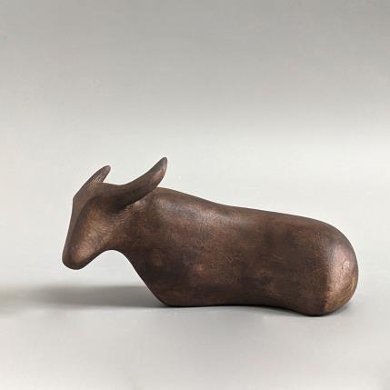 Sculpture Buffle par Nathalie Roverato | Sculpture Figuratif Céramique Animaux, Minimaliste, Nature