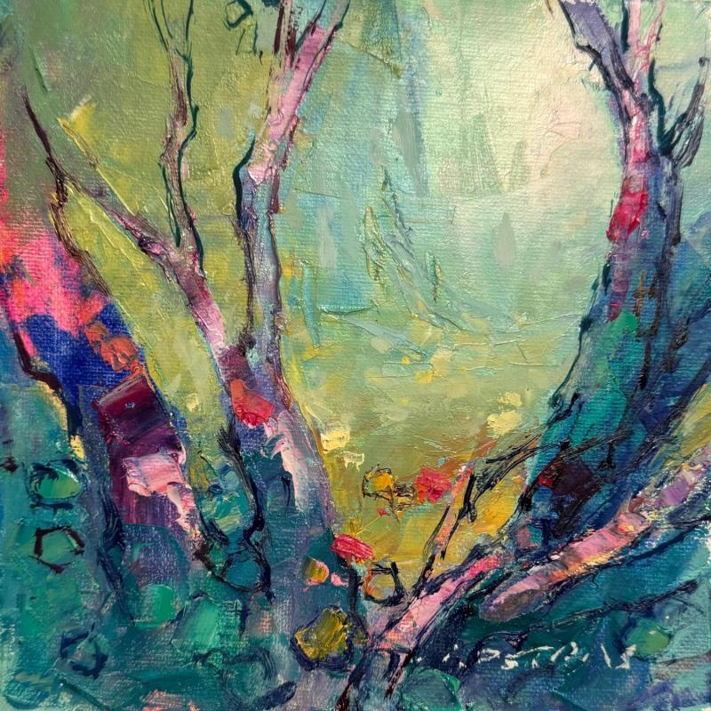 Peinture Way into the Unknown par Petras Ivica | Tableau Impressionnisme Paysages Huile