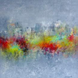 Painting Delicate Hues by Coupette Steffi | Painting Figurative Acrylic Urban