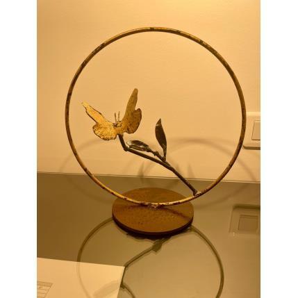 Skulptur papillons 2 von Eres Nicolas | Skulptur Figurativ Metall Tiere
