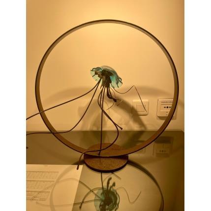 Skulptur meduse bleu von Eres Nicolas | Skulptur Figurativ Metall Tiere