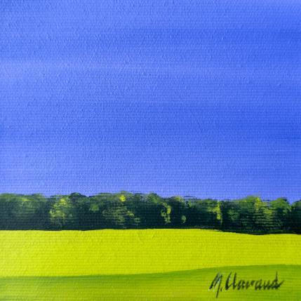 Painting FIELDS AND LIGHT by Clavaud Morgane | Painting Figurative Acrylic Landscapes, Nature