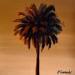 Painting GOLDEN PALMS by Clavaud Morgane | Painting Figurative Landscapes Nature Acrylic