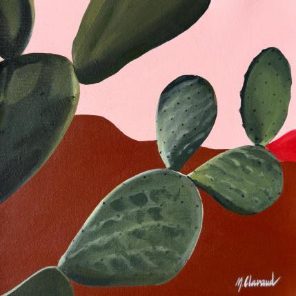 Gemälde CACTUS AND SUNSET von Clavaud Morgane | Gemälde Figurativ Acryl Landschaften, Natur