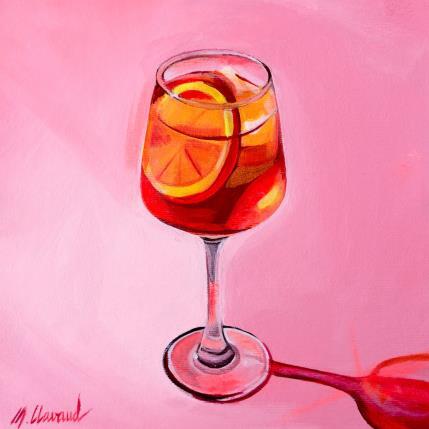 Painting SPRITZ & CHILL by Clavaud Morgane | Painting Figurative Acrylic Life style, Still-life