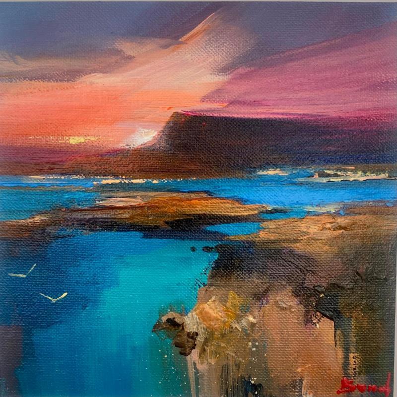 Peinture pearls of light on the water par Bond Tetiana | Tableau Figuratif Huile