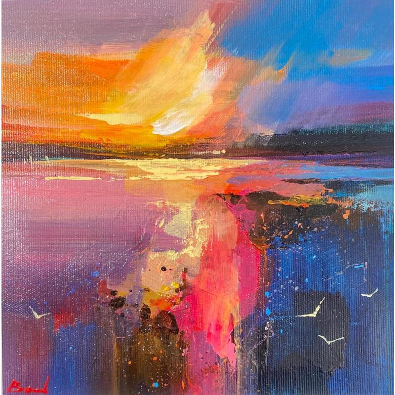 Gemälde echo of the wind on the stone von Bond Tetiana | Gemälde Figurativ Öl