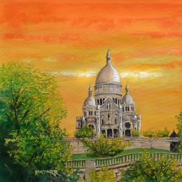 Peinture MONTE HERMOSO par Rodriguez Rio Martin | Tableau Impressionnisme Huile Urbain