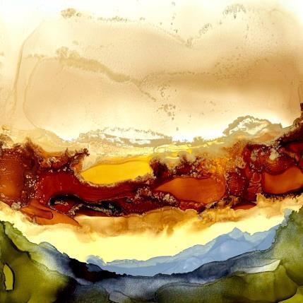 Peinture Dune 2027 par Depaire Silvia | Tableau Abstrait Acrylique Minimaliste, Paysages