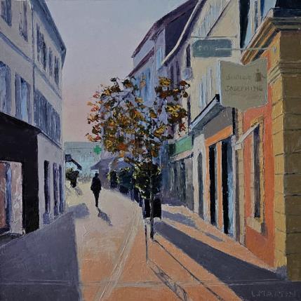 Gemälde Rueil, rue Paul Vaillant Couturier von Martin Laurent | Gemälde Figurativ Öl Alltagsszenen, Urban