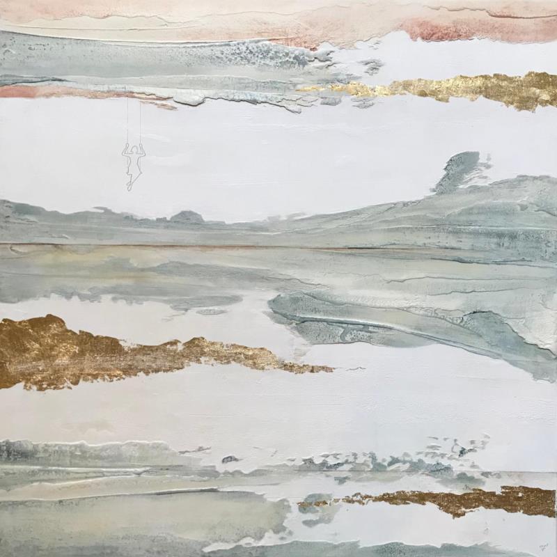 Peinture LA DIFFERENZA par Roma Gaia | Tableau Matiérisme Minimaliste Acrylique Sable