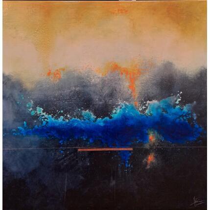 Painting abstraction 3067 by Hévin Christian | Painting Abstract Acrylic, Oil, Pastel Minimalist