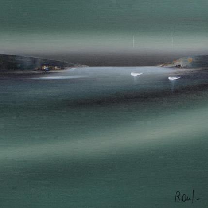 Peinture Emotions marines 68 par Roussel Marie-Ange et Fanny | Tableau Figuratif Huile Marine, Minimaliste