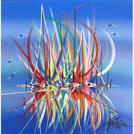 Peinture La mer en fête par Fonteyne David | Tableau Figuratif Acrylique Marine