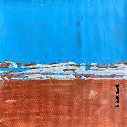 Peinture Les vagues dansent par Dravet Brigitte | Tableau Abstrait Acrylique Marine