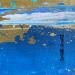 Peinture Front de mer par Dravet Brigitte | Tableau Abstrait Marine Acrylique